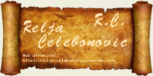 Relja Čelebonović vizit kartica